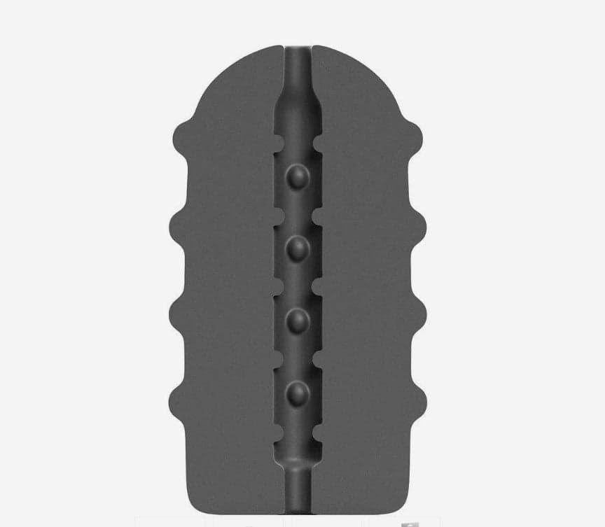 Masturbatore uomo All Black Bumpy nero pesante morbido 17 cm circa in prodotto Erosdom - Palmi, commercioVirtuoso.it