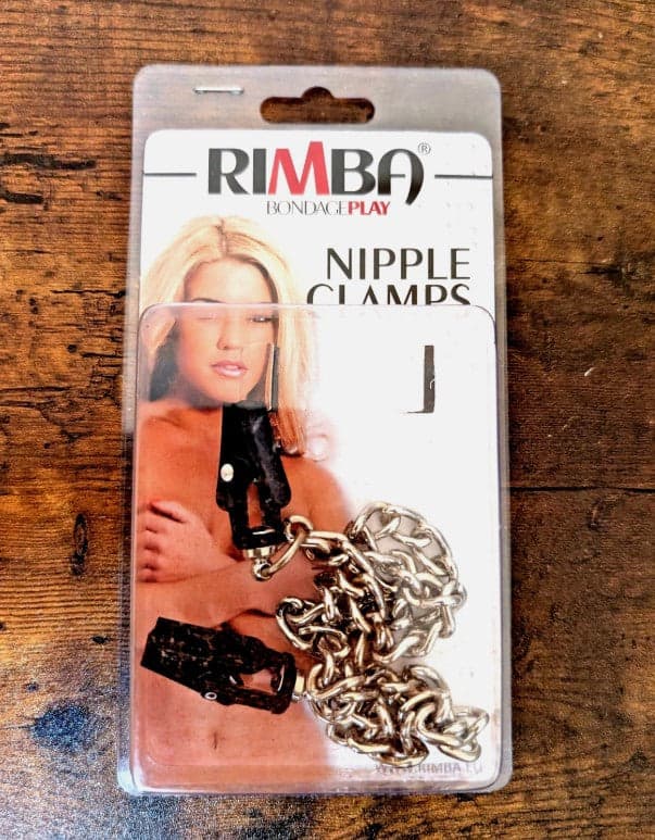 Rimba Nipple Clamps Morsetti per Capezzoli Regolabili argento e nero in prodotto Erosdom - Palmi, commercioVirtuoso.it