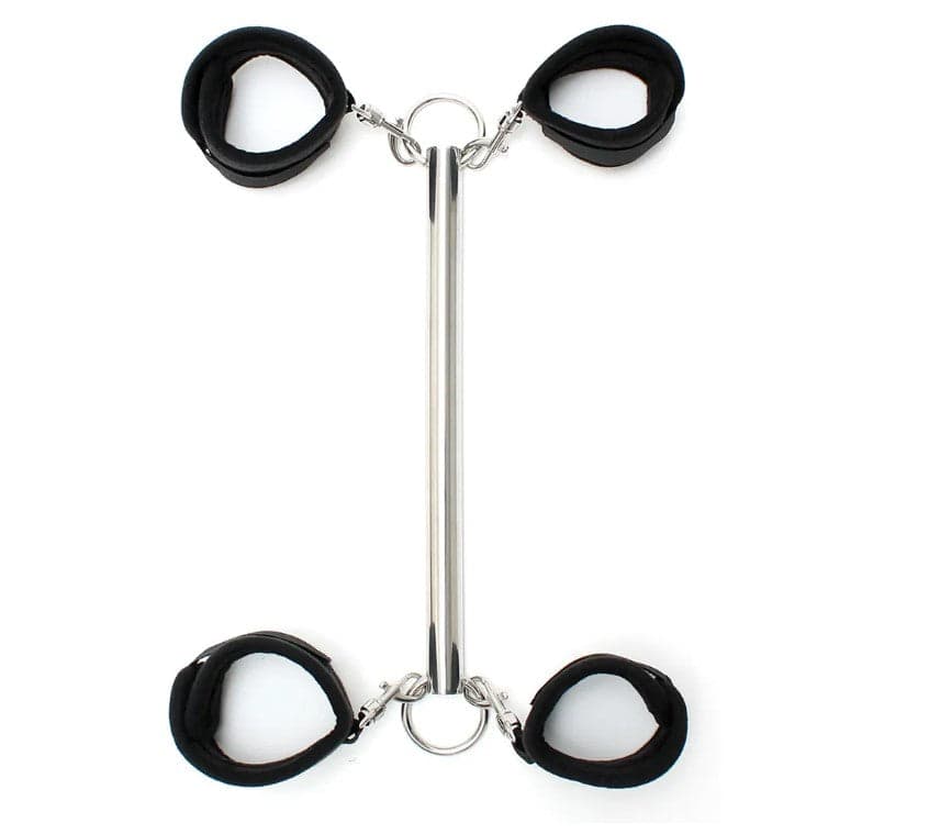 Rimba barra in metallo con manette e cavigliere 30 cm bondage fetish BDSM in prodotto Erosdom - Palmi, commercioVirtuoso.it