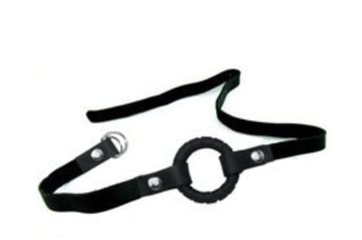 Mokko ring gag premium design regolabile morso bondage fetish BDSM nero in prodotto Erosdom - Palmi, commercioVirtuoso.it
