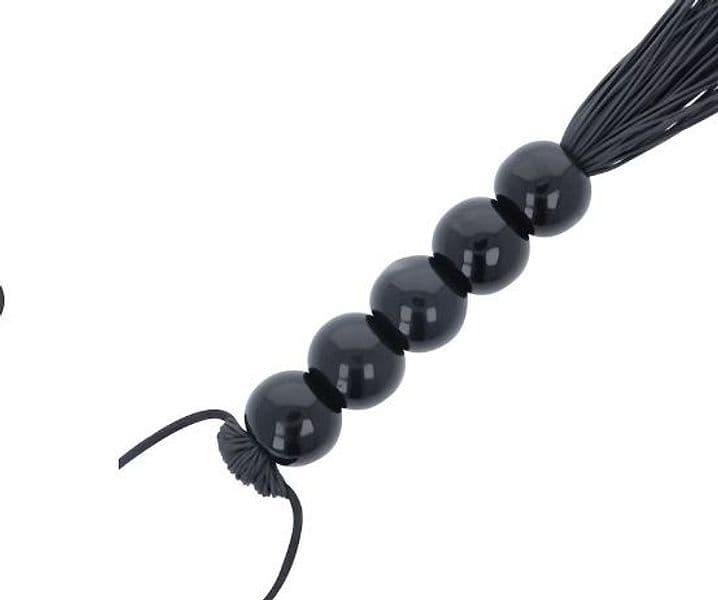 Flogger 30 cm circa Frustino sexy nero bondage BDSM in prodotto Erosdom - Palmi, commercioVirtuoso.it