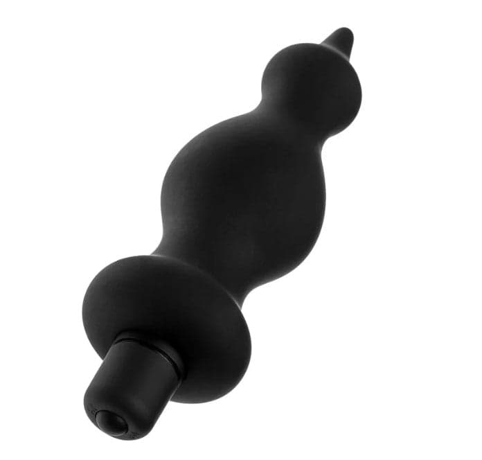 Black Amuse plug anale progressivo 12 cm morbido con vibrazioni lunghe nero in prodotto Erosdom - Palmi, commercioVirtuoso.it