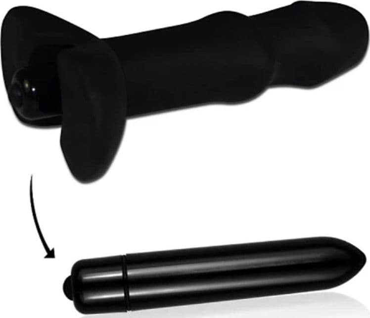 Plug Anale Vibrante fallico Silicone Spiral P-Spot 10 Modalità Lovetoy Nero in prodotto Erosdom - Palmi, commercioVirtuoso.it