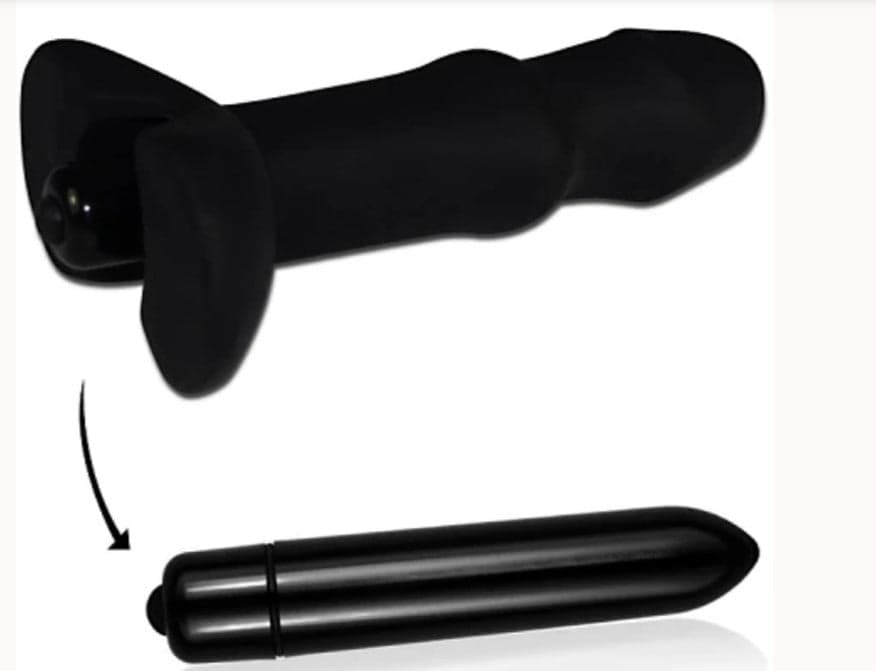 Plug Anale Vibrante fallico Silicone Spiral P-Spot 10 Modalità Lovetoy Nero in prodotto Erosdom - Palmi, commercioVirtuoso.it