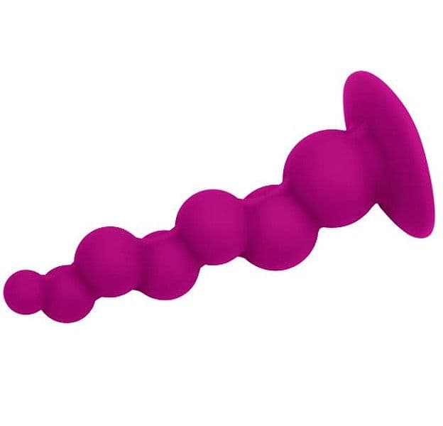 Plug anale sfere a spirale con ventosa morbido viola silicone morbido 15,5 cm in prodotto Erosdom - Palmi, commercioVirtuoso.it