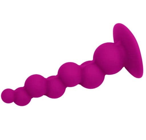 Plug anale sfere a spirale con ventosa morbido viola silicone morbido 15,5 cm in prodotto Erosdom - Palmi, commercioVirtuoso.it