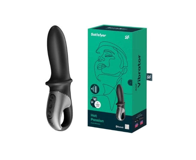 Plug anale Riscaldante Hot Passion 18 cm App vibrazioni stimolatore p-spot in prodotto Erosdom - Palmi, commercioVirtuoso.it