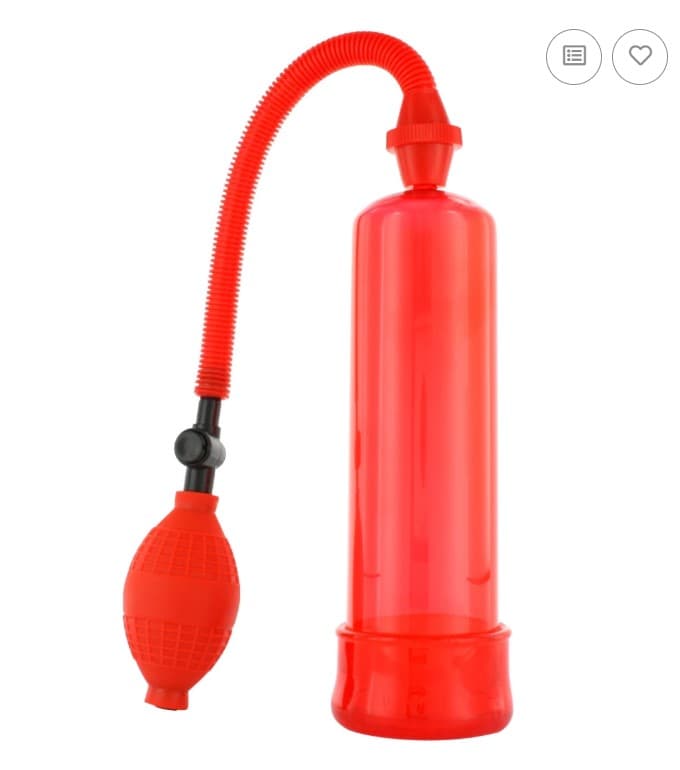 Pompa per pene Enlarger rosso estensore ingrandimento potenziamento controllo in prodotto Erosdom - Palmi, commercioVirtuoso.it