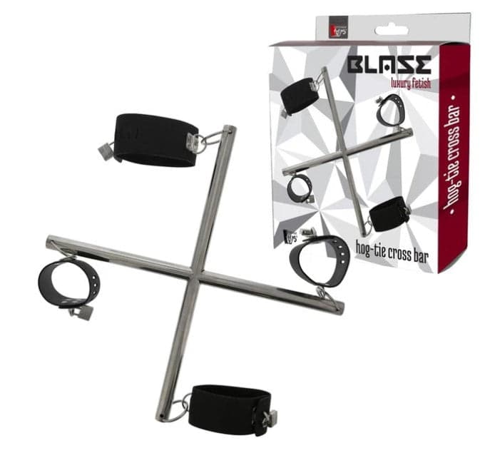 Barra a croce bondage Blaze manette e cavigliere Luxury metallo circa 43 cm BDSM in prodotto Erosdom - Palmi, commercioVirtuoso.it