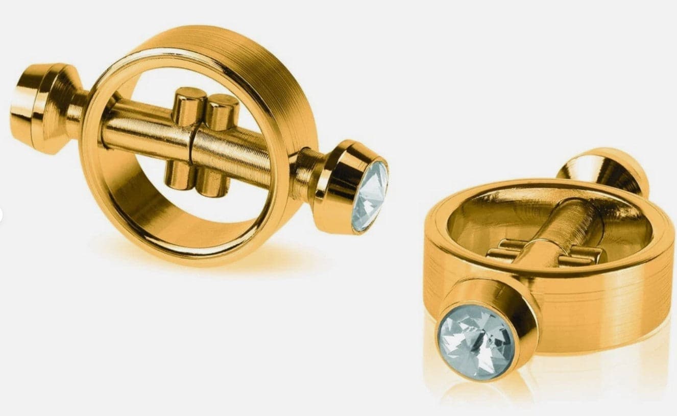 Morsetti Magnetici capezzoli Oro BDSM Pipedream Fetish Fantasy Gold Clamps Sexy in prodotto Erosdom - Palmi, commercioVirtuoso.it