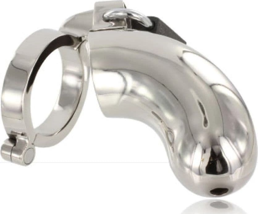 Gabbia pene cintura castità in acciaio pesante Cock Ring Retain Brig BDSM in prodotto Erosdom - Palmi, commercioVirtuoso.it