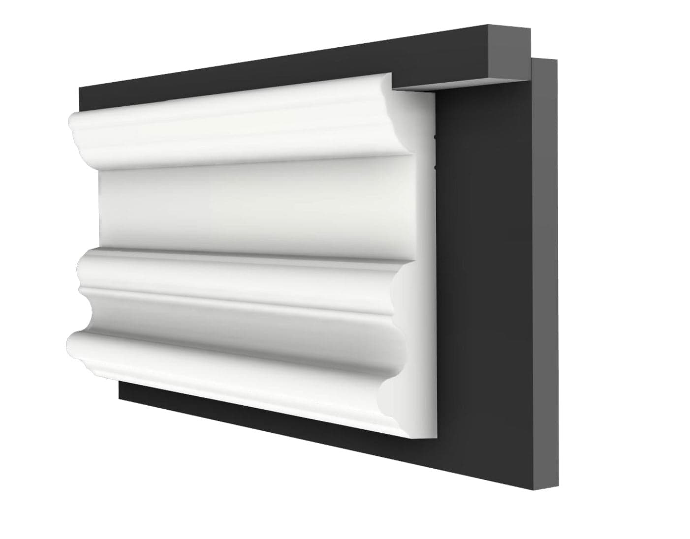 Pannello Bianco completo per boiserie 55x55x1,9cm con cornice in Duropolimero e riempimento in cartongesso - Eternal Parquet