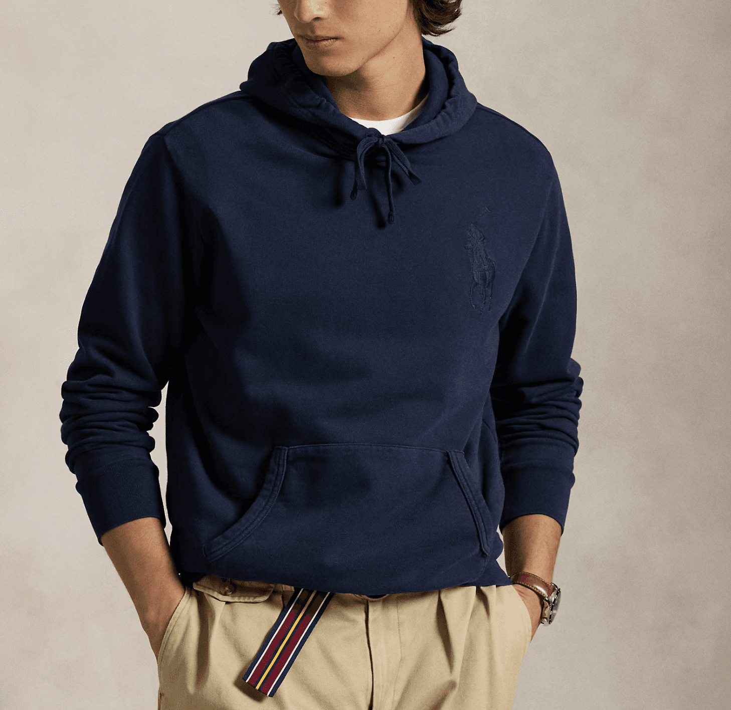 Felpa ralph lauren con cappuccio big pony in loopback in Felpe Euforia - Bronte, commercioVirtuoso.it