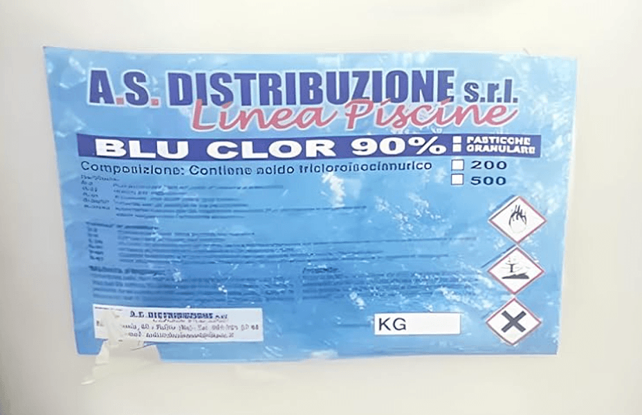 Tricloro Granulare 90% 25 Kg Per Piscina Mantenimento Acqua Lenta Dissoluzione A.S Distribuzione in Cloro Tech Service - Melito di Napoli, commercioVirtuoso.it