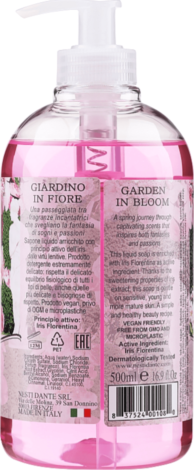 Nesti Dante Sapone Liquido Emozioni in Toscana Giardino in Fiore 500 Ml Detergente Mani Profumato in Detergente per le mani Tiziana non solo gioielli - Civitanova Marche, commercioVirtuoso.it