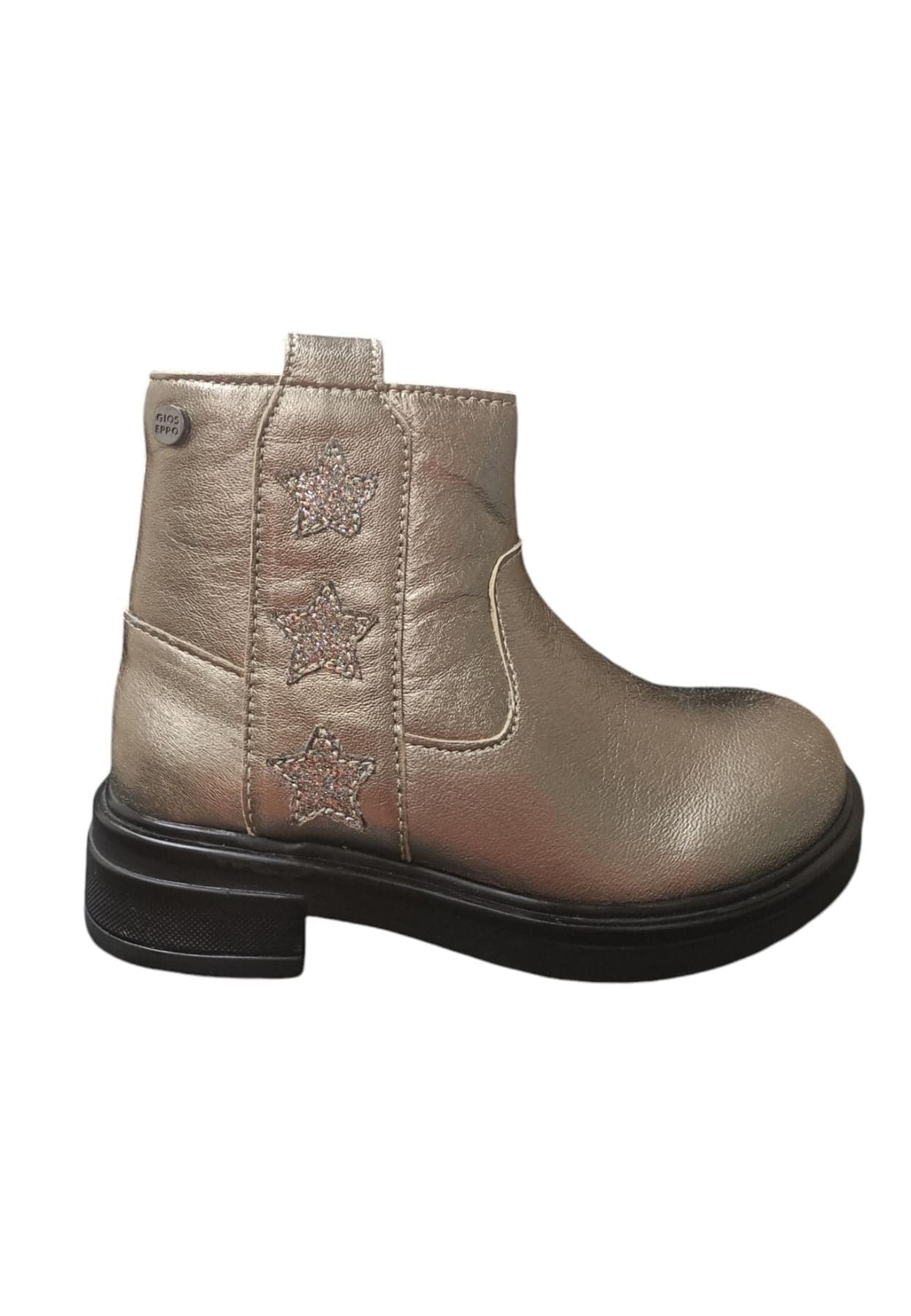 Anfibio Bambine Gioseppo KISBER Grigio Plomo con Zip - Stivaletto Pelle - 6