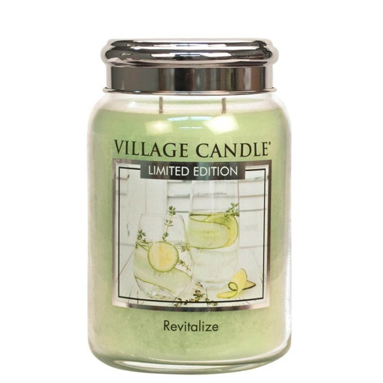 Candele profumate "Village Candle" profumatore per ambienti, Giara in vetro 730 gr, 26 once - 71