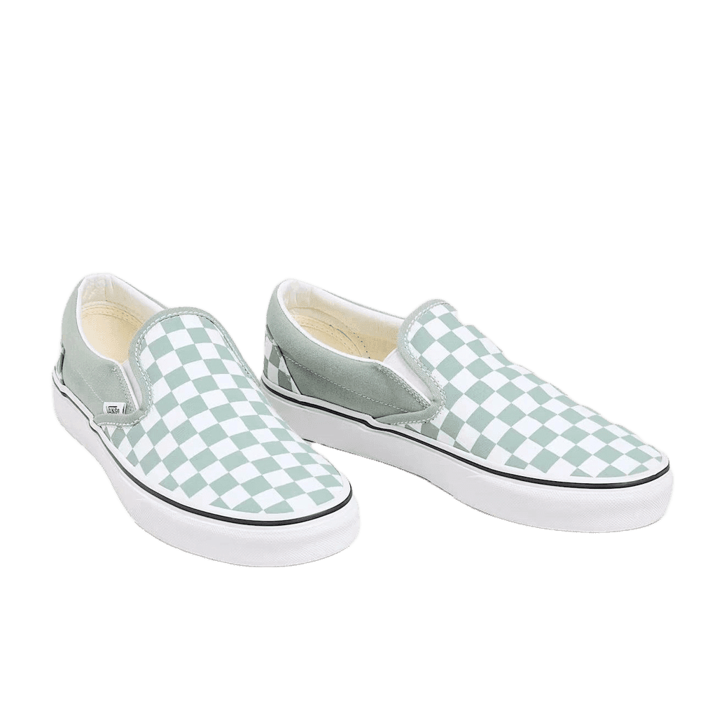 Sneakers Vans Slip-On green checkerboard