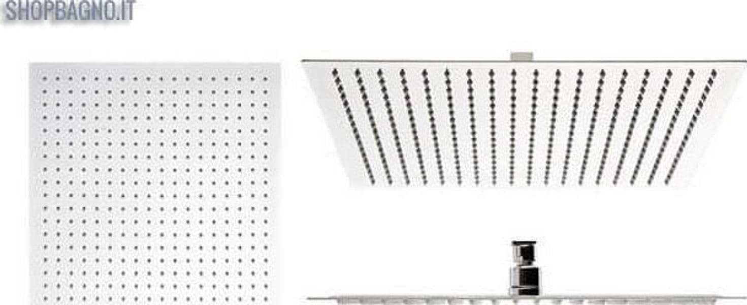 Soffione Doccia Quadrato cm 20x20 Ultraflat Cromato