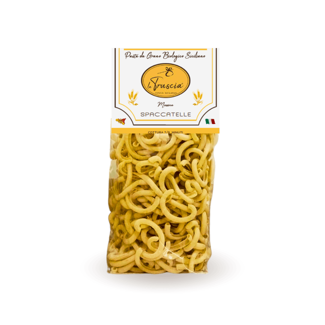 Pasta di Semola di Grano Duro Biologico Siciliano - Spaccatelle in Pasta corta La Truscia Tipico Siciliano - Messina, commercioVirtuoso.it
