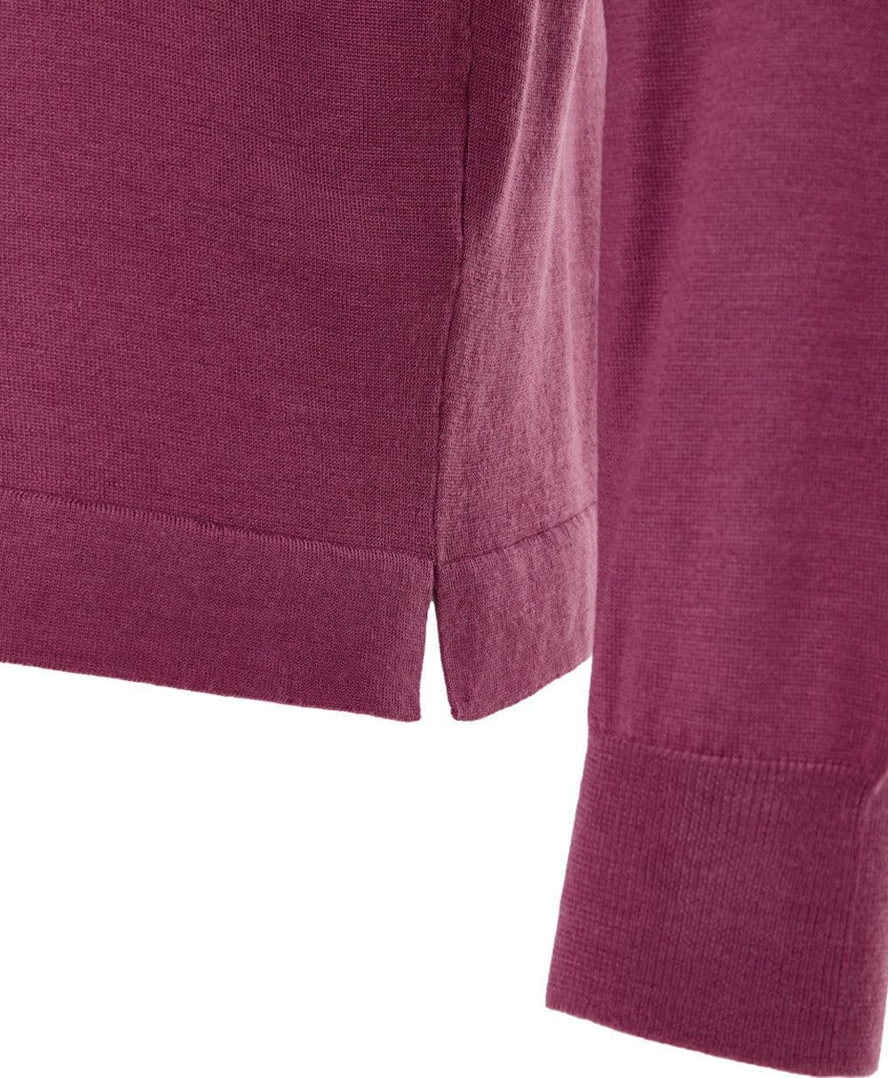 Gran Sasso Maglia Girocollo in Lana Viola da uomo in Maglioni Drestige - Casamassima, commercioVirtuoso.it