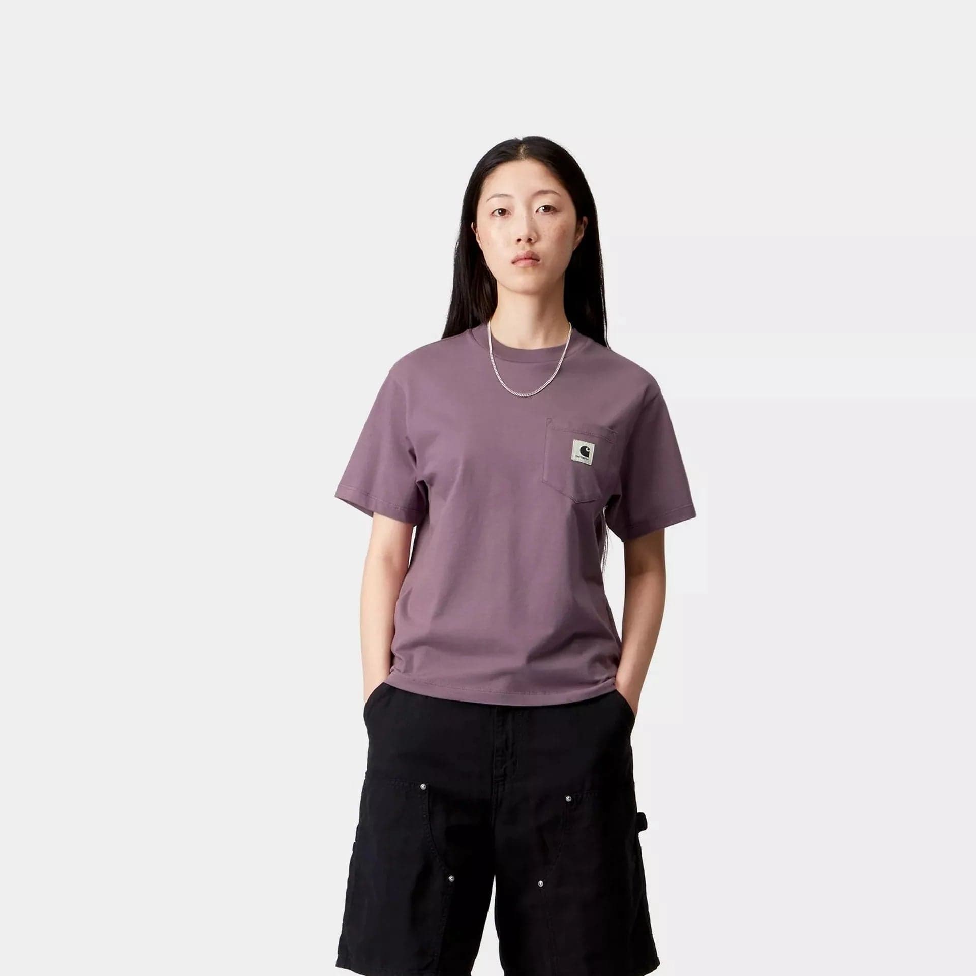 T shirt Carhartt W Pocket ss Phlox