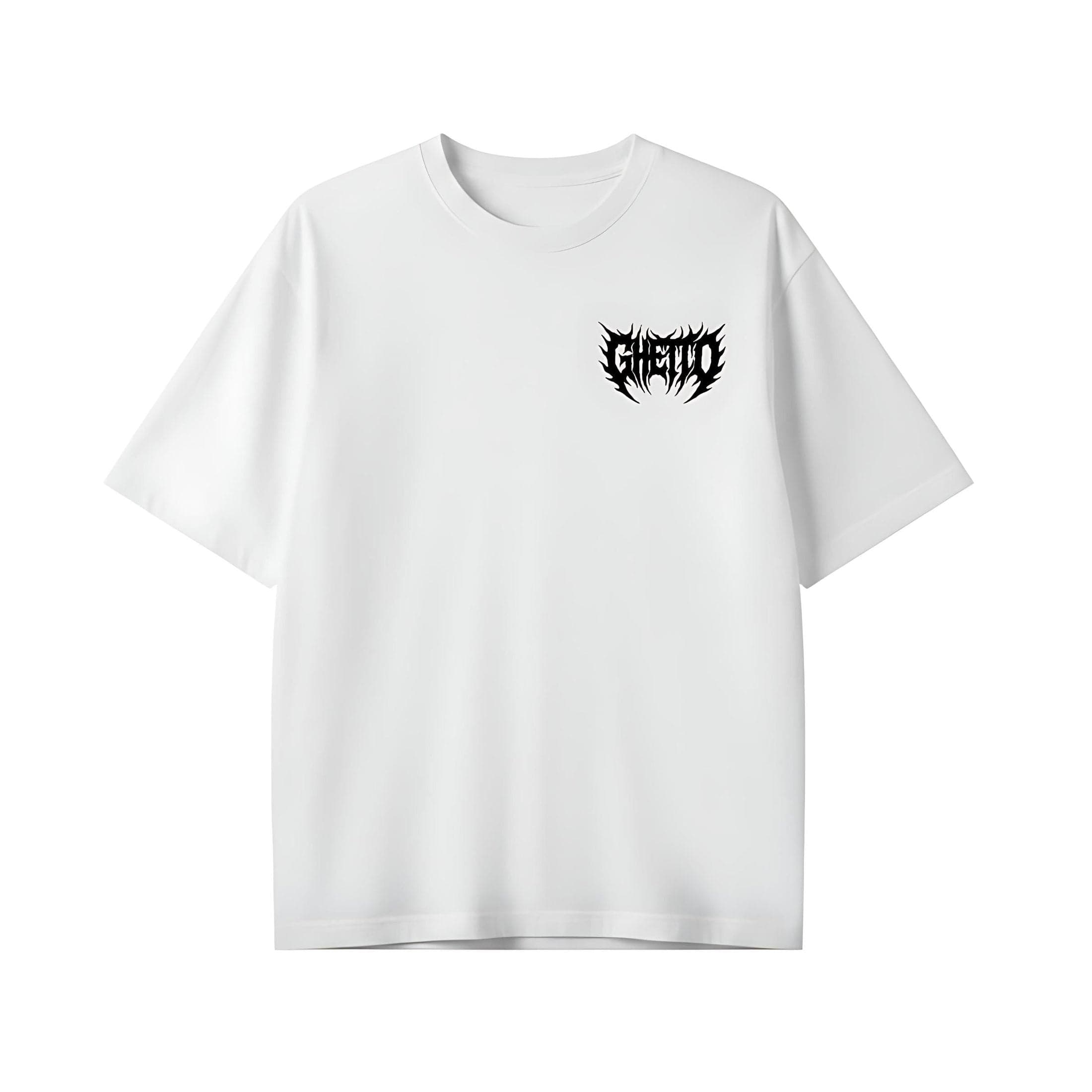 T-shirt Ghettoblaster Bat white 190gr in  Glad Store - Genova, commercioVirtuoso.it
