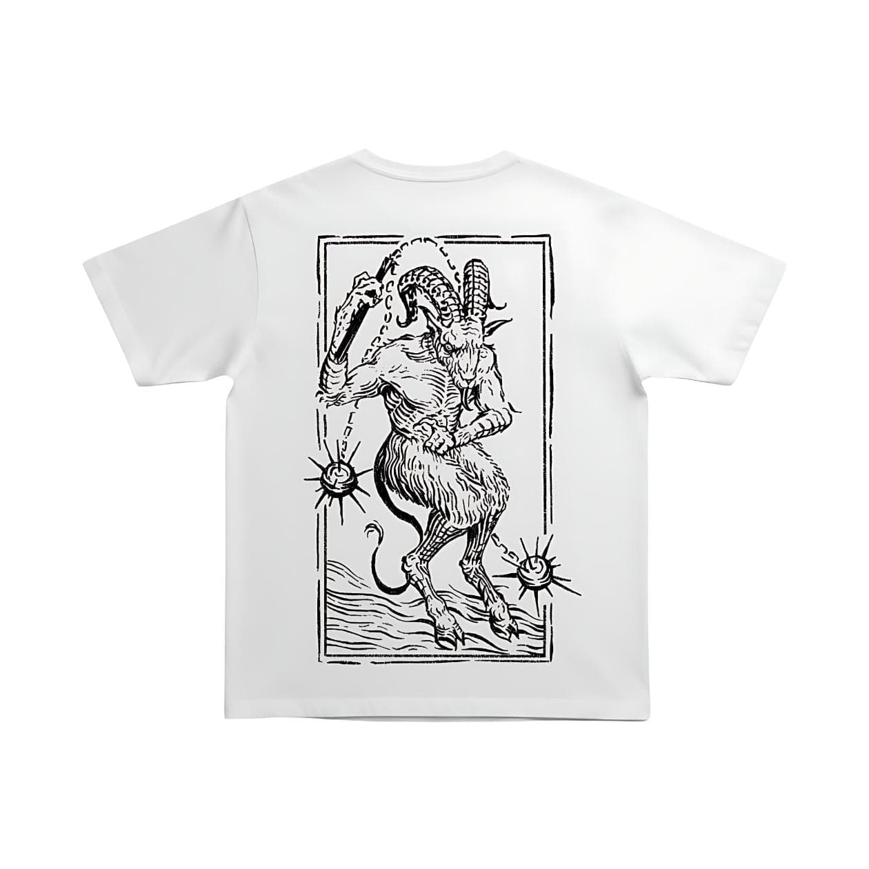 T-shirt Ghettoblaster Goat Loose white in T-shirt Glad Store - Genova, commercioVirtuoso.it