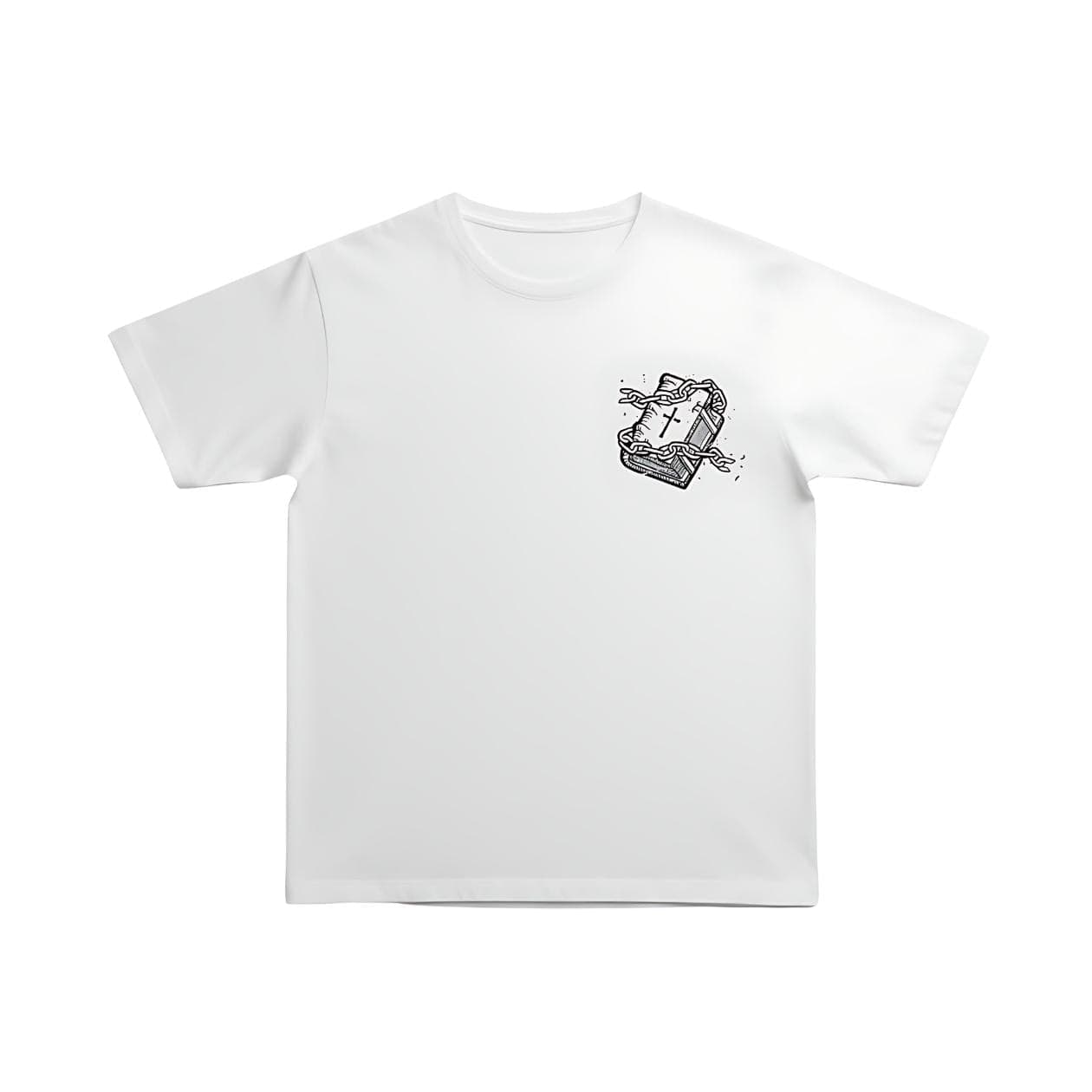 T-shirt Ghettoblaster Goat Loose white in T-shirt Glad Store - Genova, commercioVirtuoso.it