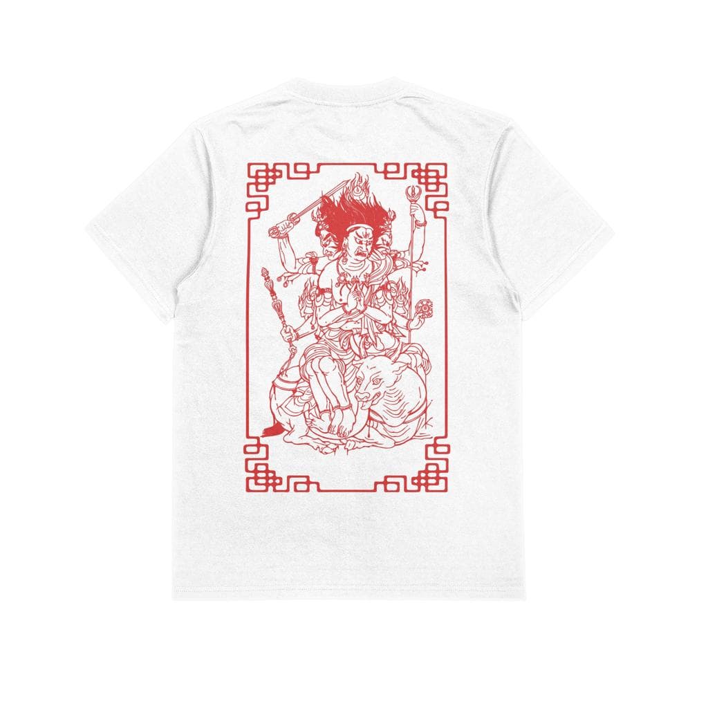 T-shirt Ghettoblaster Tibet God white in T-shirt Glad Store - Genova, commercioVirtuoso.it