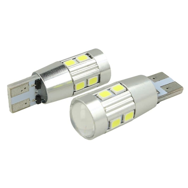 COPPIA LUCI POSIZIONE BMW X3 E83 CANBUS NO ERRORE 10LED 6W SMD CON LENTE BIANCO 6000K in Luci abitacolo Solgeny - Besate, commercioVirtuoso.it