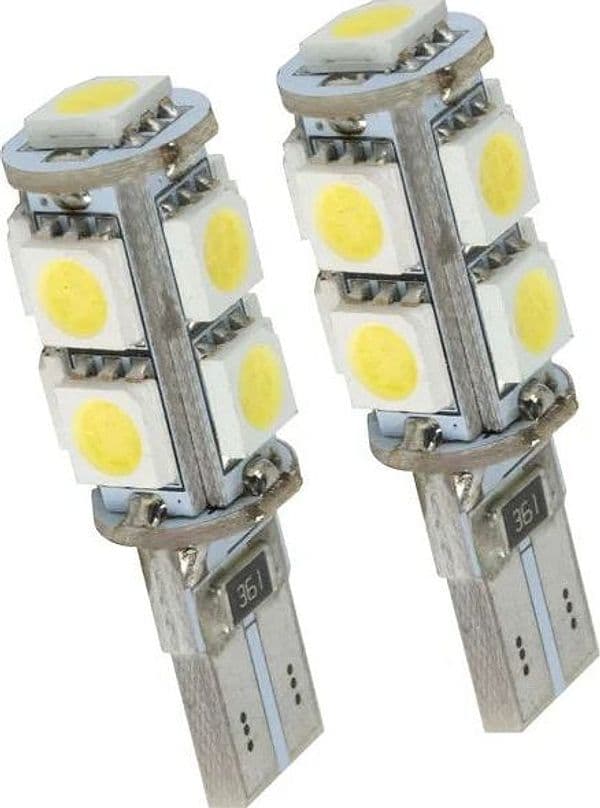 LUCI TARGA 9 LED 5050 T10 W5W CANBUS NO ERROR ALFA 159 BRERA PLUG &amp; PLAY BIANCO 6000K in Luci targa Solgeny - Besate, commercioVirtuoso.it