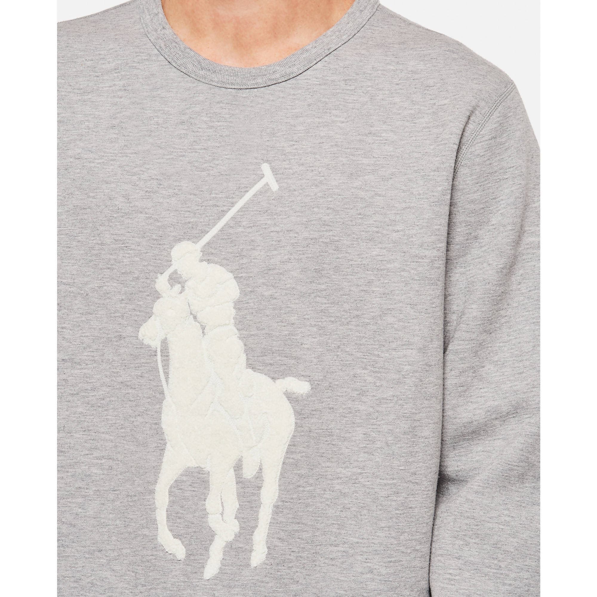 Ralph Lauren Felpa Uomo Senza Cappuccio Grigia Girocollo Big Pony Felpa Grigia Orlo A Costine Big Pony Sweatshirt in Felpe senza cappuccio Euforia - Bronte, commercioVirtuoso.it