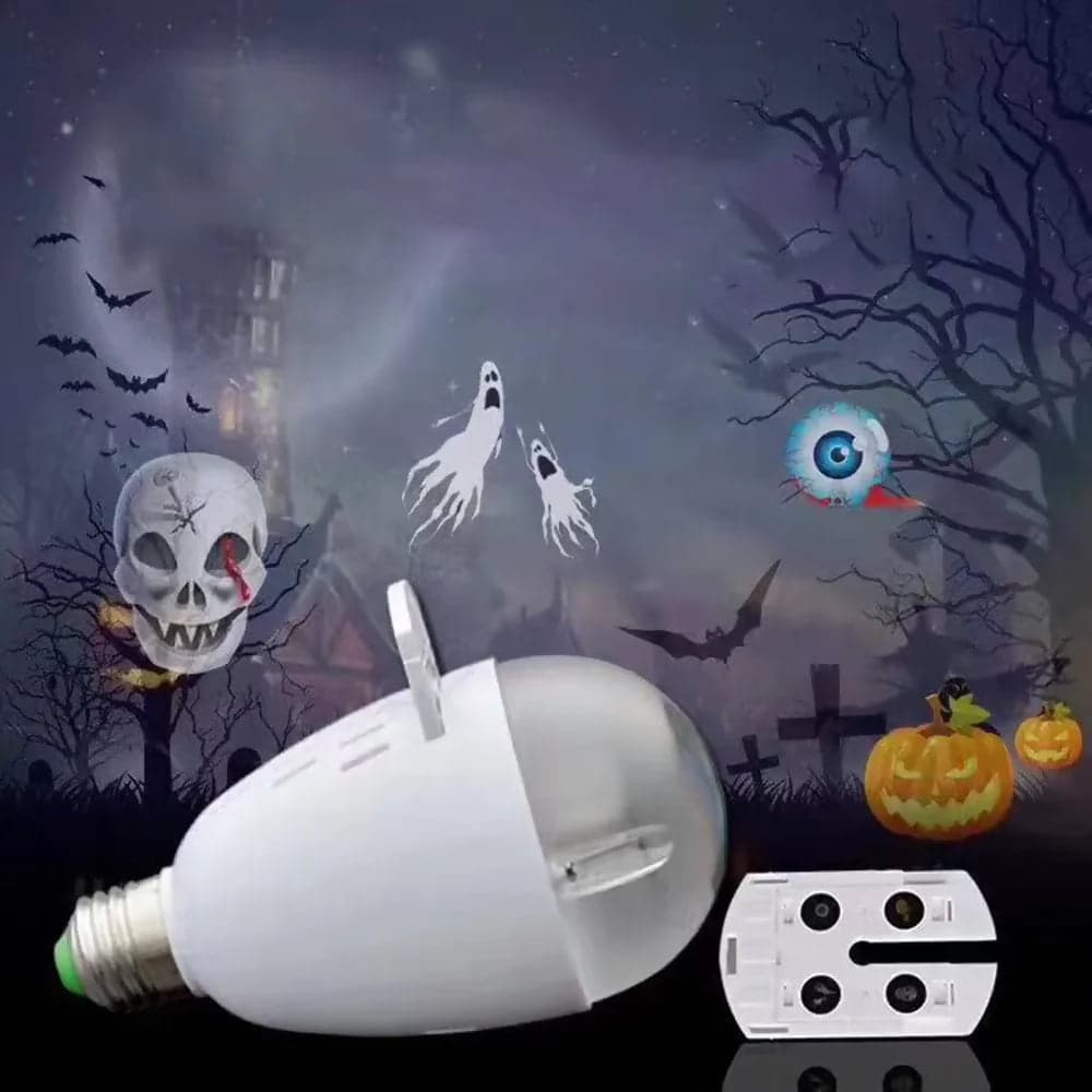 Lampadina led e27 4w proiettore disegni natale halloween autunno estate con dischetti cambiabili in Strisce LED Solgeny - Besate, commercioVirtuoso.it