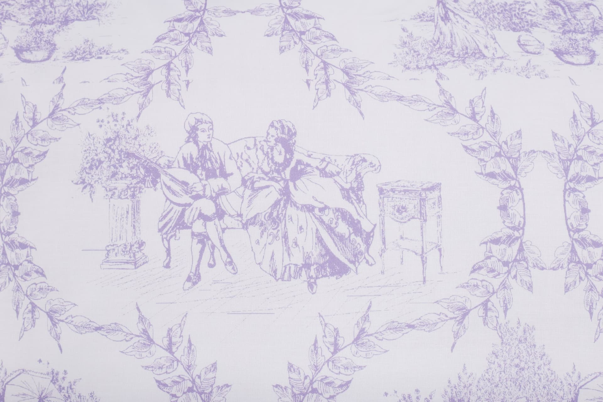 Set 2 federe coppia di federe stampa digitale 100% cotone Made in Italy Toile De Jouy Violetta in Federe Vanita di raso - Sesto San Giovanni, commercioVirtuoso.it