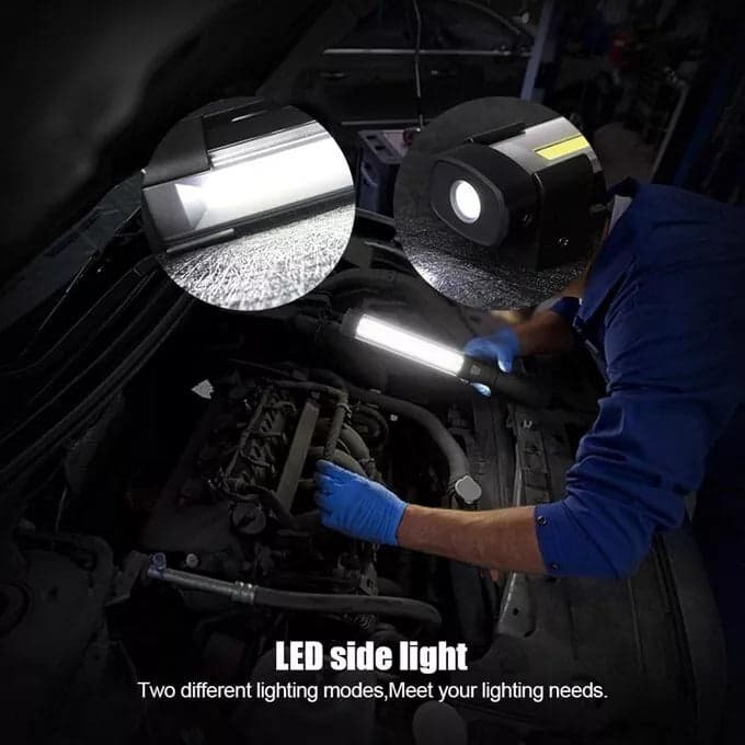 TORCIA MULTIFUNZIONE BOX CAMPEGGIO SPORT LAMPADA LED COB RICARICABILE XPE PORTATILE CALAMITATA OFFICINA LAVORO IMPERMEABILE ALTA POTENZA in Lampade di ispezione Solgeny - Besate, commercioVirtuoso.it