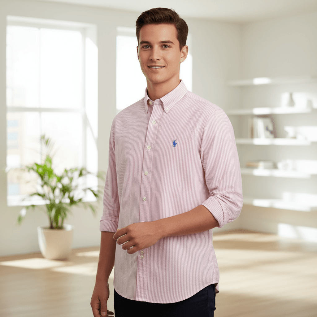 Ralph Lauren Camicia Uomo A Righe Silm Fit Cotone Elasticizzato Logo Pony Ricamato Button-down Polo in Camicie casual Euforia - Bronte, commercioVirtuoso.it