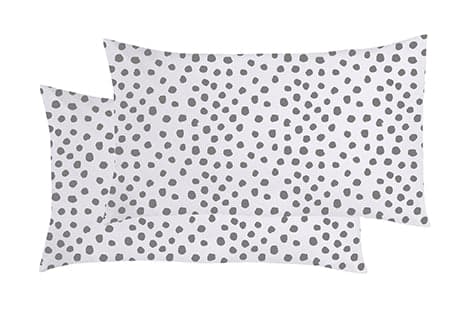 Completo letto lenzuola federe bifaccia double face stampa digitale in cotone made in italy DOT MINI GRIGIO/BIANCO in Set di lenzuola e federe Vanita di raso - Sesto San Giovanni, commercioVirtuoso.it