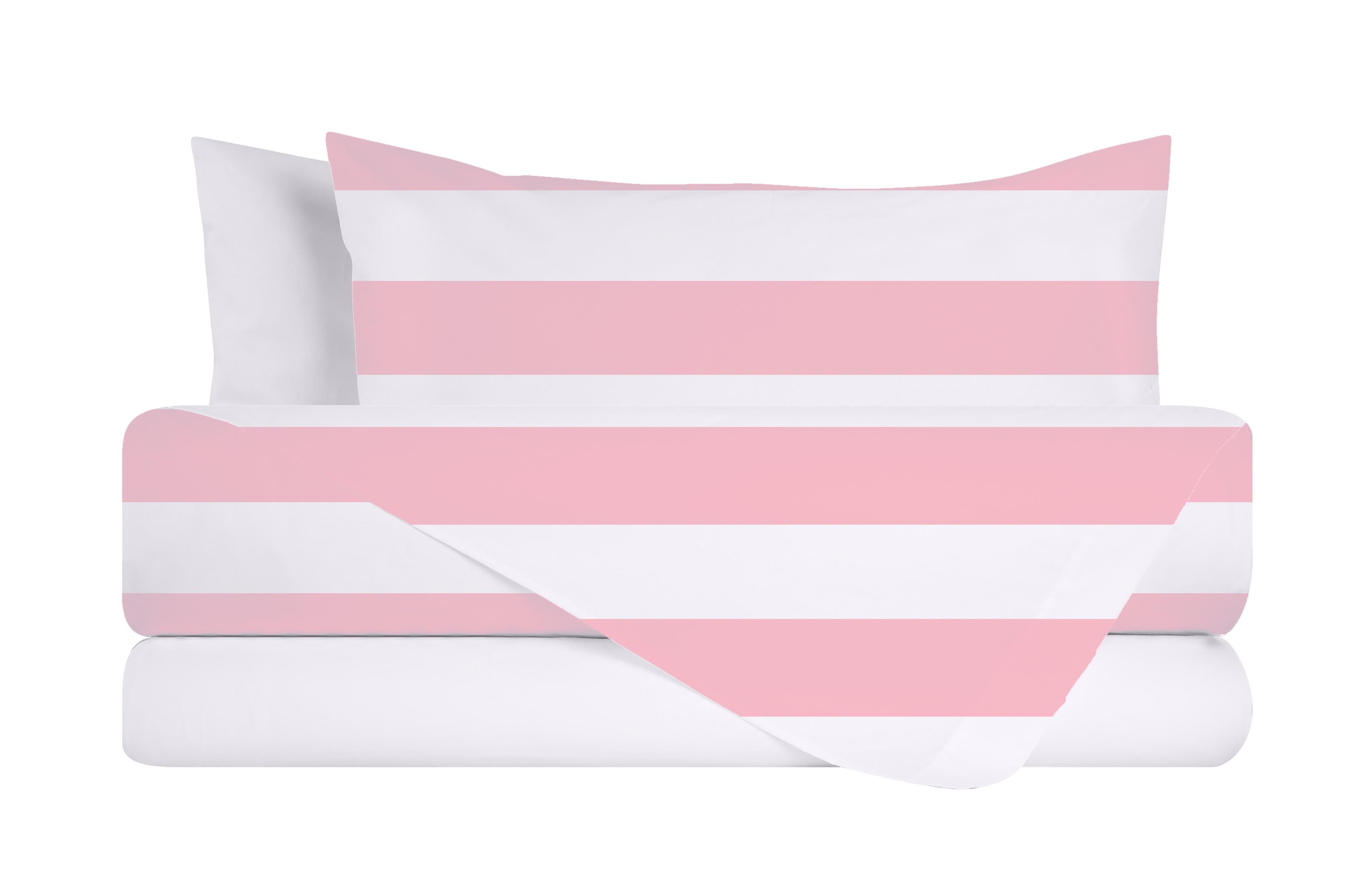 Completo letto lenzuola federe bifaccia double face stampa digitale in cotone made in italy RIGA MAXI ROSA in Set di lenzuola e federe Vanita di raso - Sesto San Giovanni, commercioVirtuoso.it
