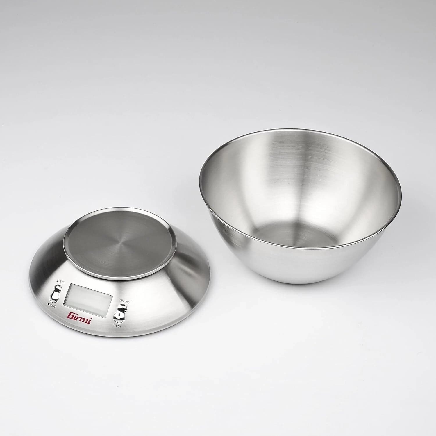 Girmi PS85 Bilancia da cucina digitale con ciotola acciaio inox pesa alimenti 1 G -5 Kg Display Led Argento Grigio in Capesante Solgeny - Besate, commercioVirtuoso.it