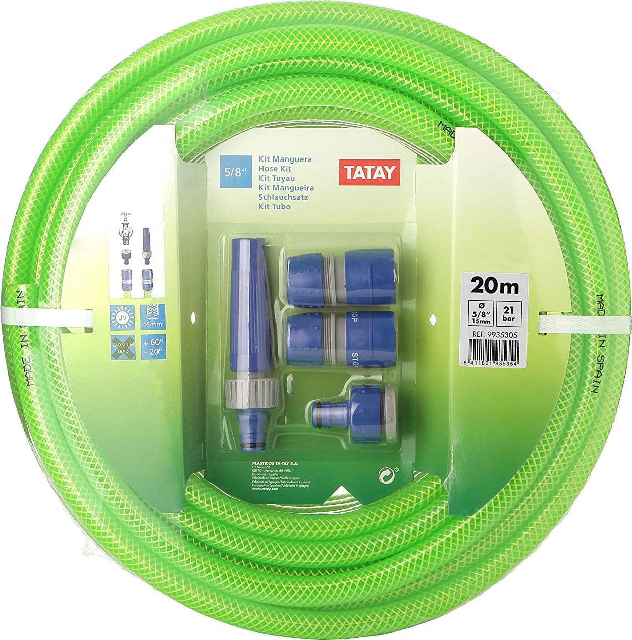 TATAY - KIT TUBO IRRIGAZIONE VERDE 15mm. 5/8" - 20mt. in Tubi per irrigazione Stockdoc - Terni, commercioVirtuoso.it