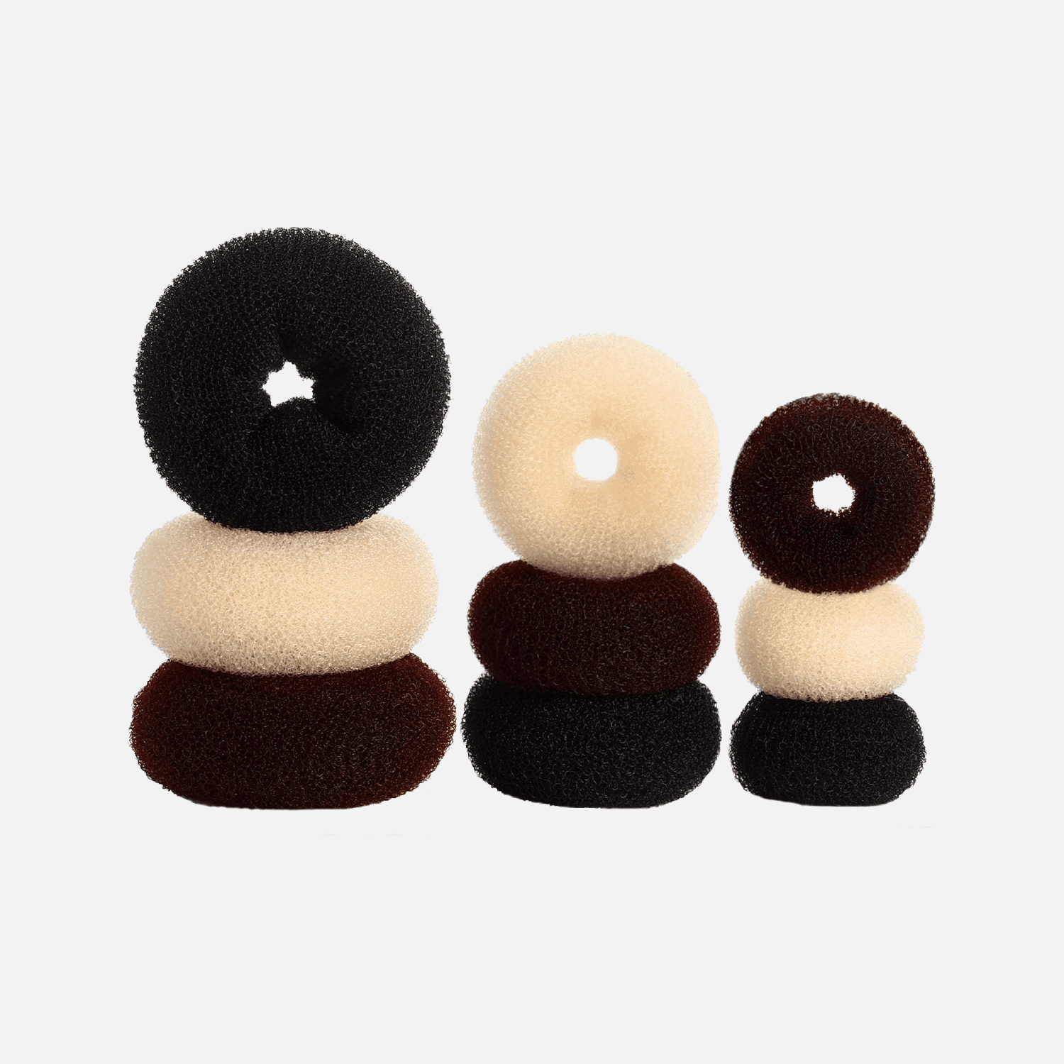 Ciambelle per chignon per lo styling dei capelli