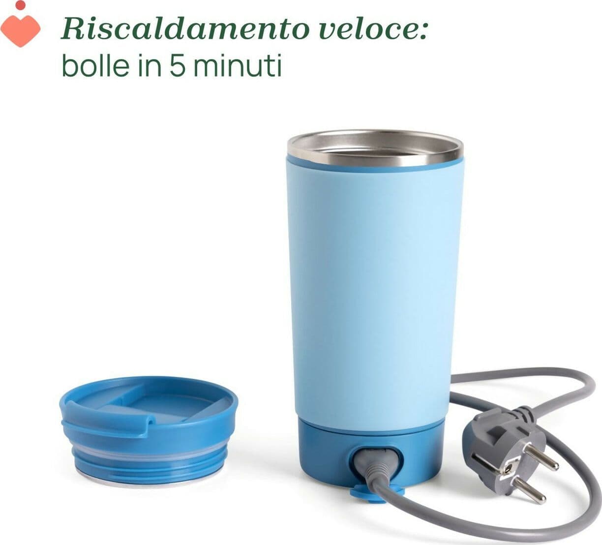 CHICCO Bollitore Portatile - leggero e compatto - con 4 diverse temperature - raggiunge l'ebollizione in 5 minuti - acciaio inox, conserva a lungo la temperatura - impugnatura facile in Set tostapane e bollitore Sanitaria Gioia del Bimbo - Villa San Giovanni, commercioVirtuoso.it