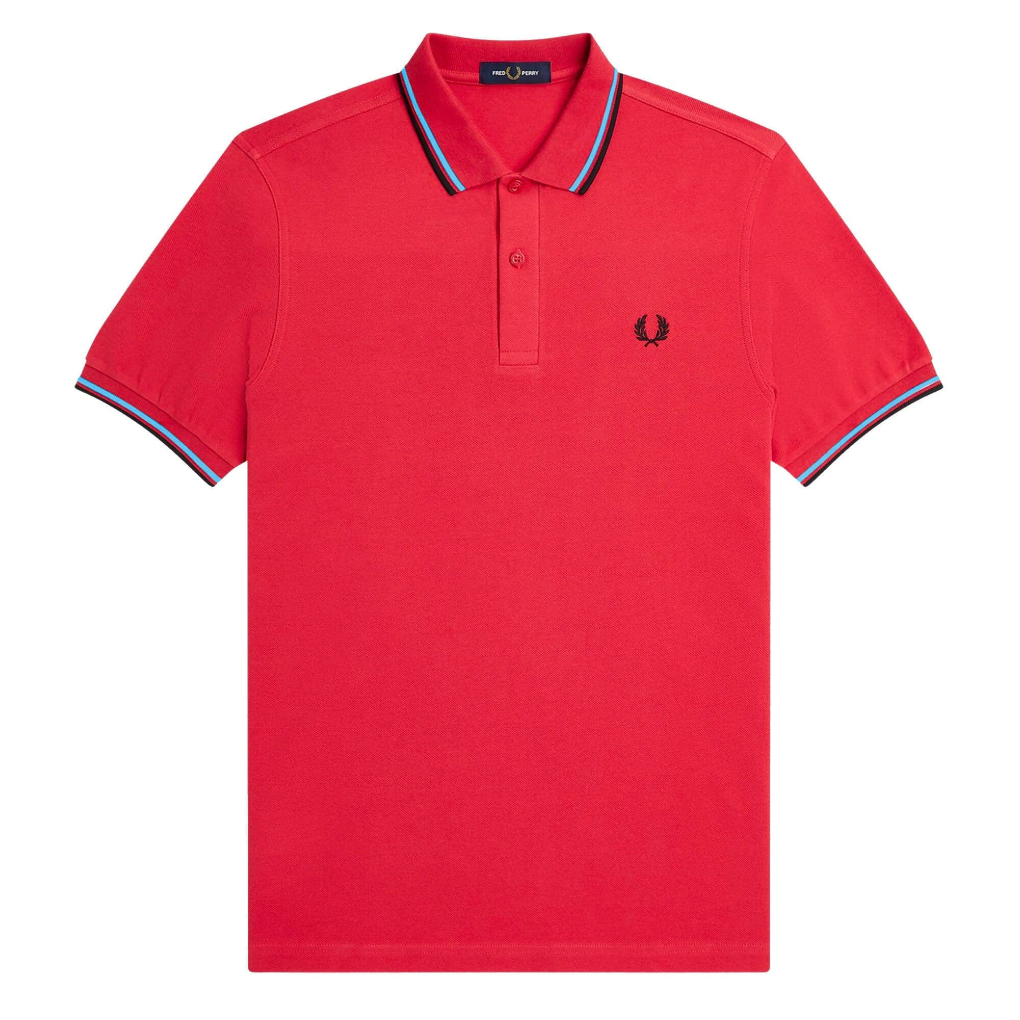 Fred Perry Polo Con Doppia Riga Uomo Regolar Fit Polo Maniche Corte Con Colletto in Polo Euforia - Bronte, commercioVirtuoso.it