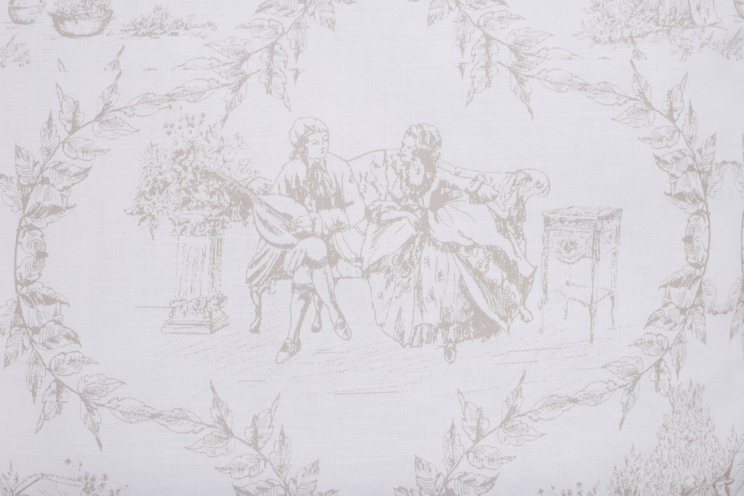 Completo letto lenzuola federe stampa digitale in cotone made in italy TOILE DE JOUY CAMARGUE in Set di lenzuola e federe Vanita di raso - Sesto San Giovanni, commercioVirtuoso.it