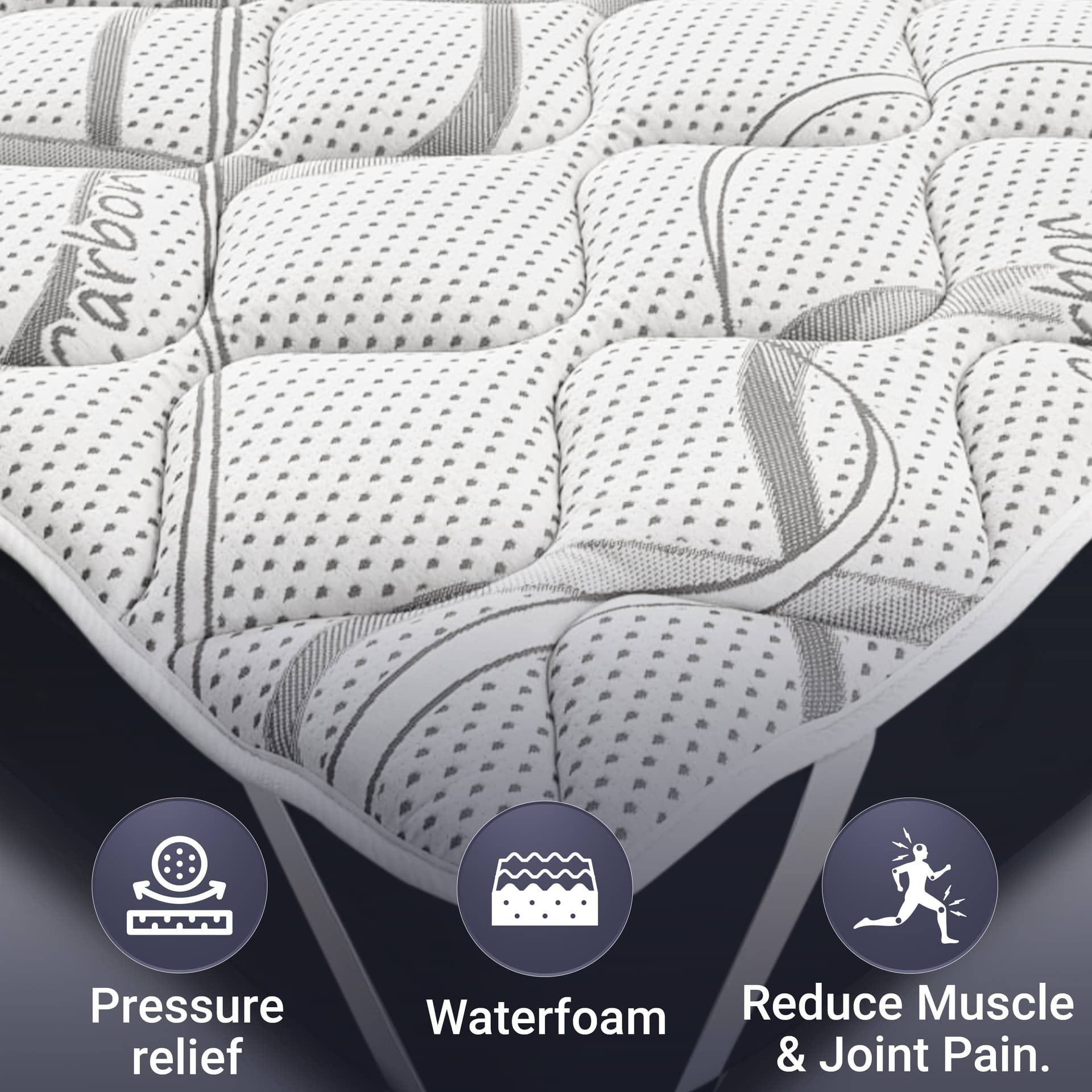 Topper - The White Stone| Memory Foam | Altezza 5 cm | Topper ergonomico | Ovatta Soft | Traspirante e antiacaro in Materassi The White Stone - San Donà di Piave, commercioVirtuoso.it