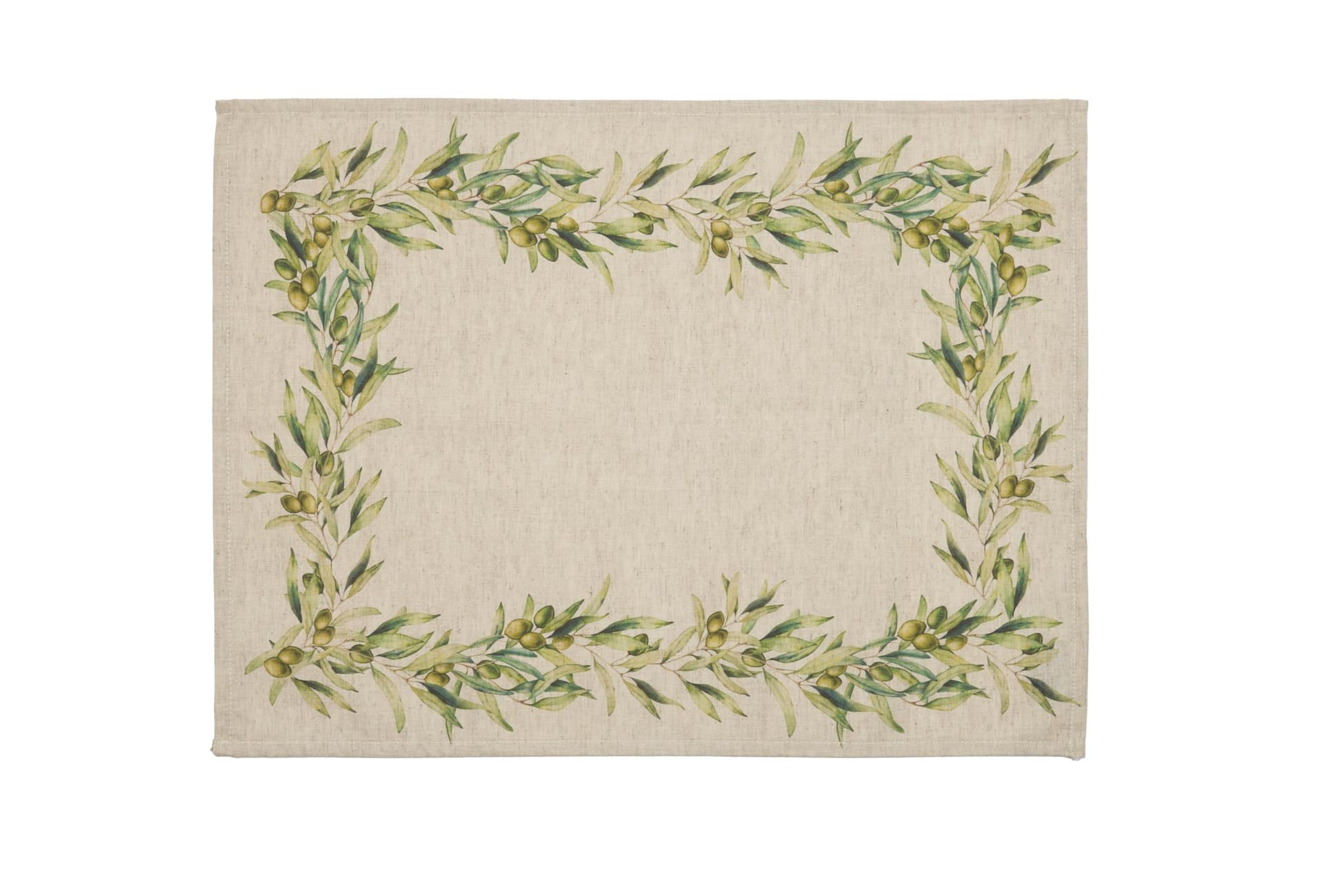 Set di 2 tovagliette americane colazione coppia tovagliette 35 X 50 CM in misto lino stampa floreale fiori  morbide resistenti eleganti made in italy ULIVO