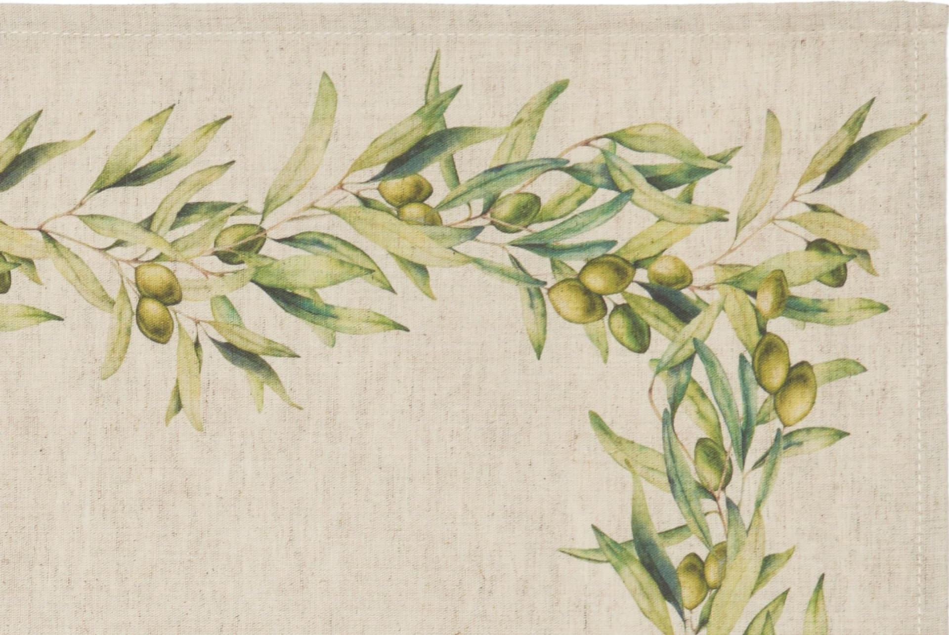 Set di 2 tovagliette americane colazione coppia tovagliette 35 X 50 CM in misto lino stampa floreale fiori  morbide resistenti eleganti made in italy ULIVO - Vanita di raso