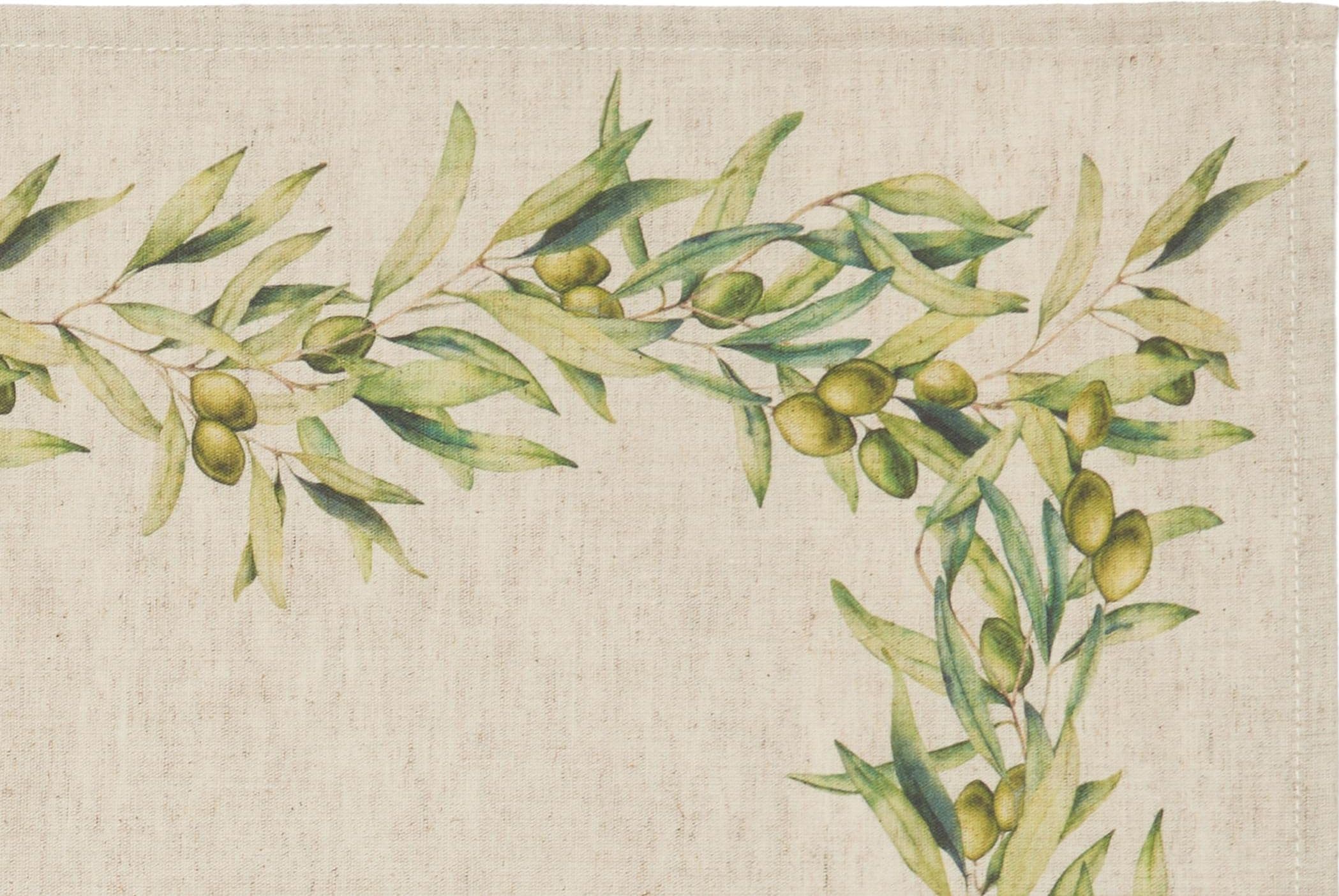 Set di 2 tovagliette americane colazione coppia tovagliette 35 X 50 CM in misto lino stampa floreale fiori  morbide resistenti eleganti made in italy ULIVO - Vanita di raso