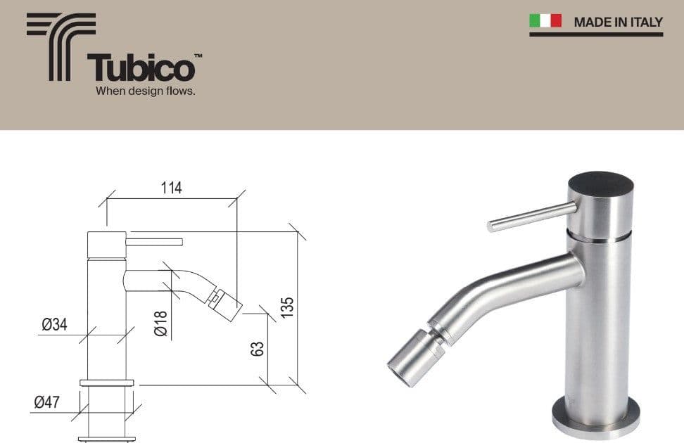 Set Rubinetteria Lavabo e Bidet Acciaio Spazzolato - Shopbagno.it